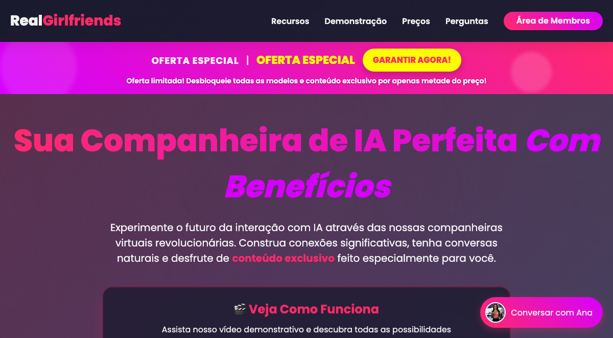Sua Companheira de IA Perfeita Com Benefícios